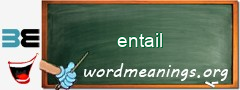 WordMeaning blackboard for entail